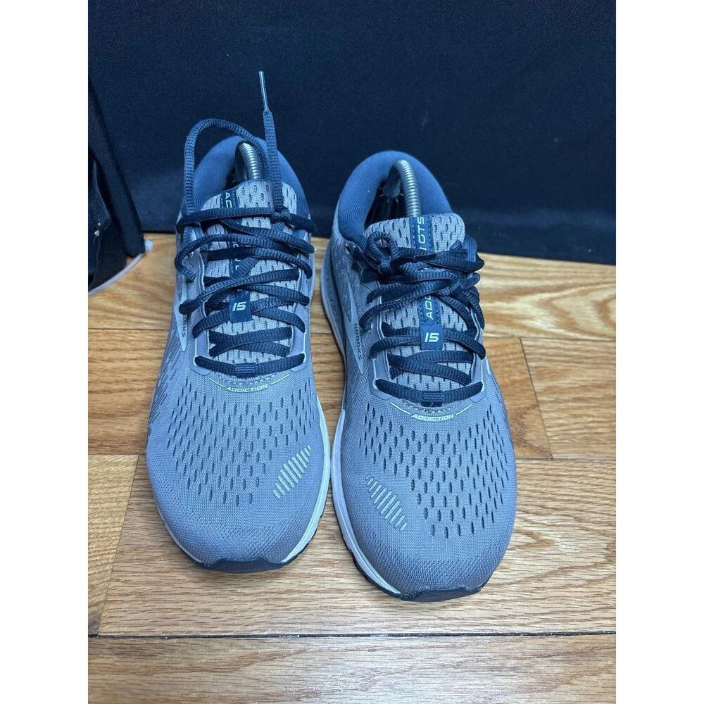 Brooks Addiction GTS 15 Women's Size 10 D (Wide) Grey/Navy Running Shoes Walking